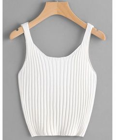 White ribbed tank